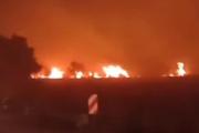 Nuevo incendio de pastizales encendió las alarmas en Ezeiza