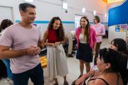 Julián Álvarez visitó una nueva jornada de salud para infancias en Monte Chingolo