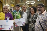 Emotivo reconocimiento provincial a comparsas del distrito por su aporte cultural al Carnaval