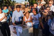Álvarez y el Banco Provincia inauguraron la plaza “Adela Maciel” de Lanús Oeste