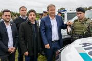 Kicillof, Cascallares y Fabiani inauguraron dos bases policiales y entregaron patrulleros