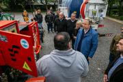 El Municipio presentó una flota de máquinas, camiones y ambulancias