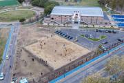 Inauguran una nueva cancha de arena en el Parque Central Las Colonias