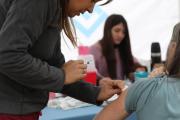 Operativo de salud en la Plaza del Futuro