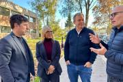 Cascallares y Paula Eichel acompañaron a los estudiantes que participan de la “Semana del Futuro”