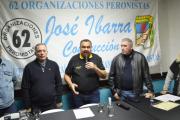 Ledesma acompañó el acto de normalización de Las 62 Organizaciones Peronistas