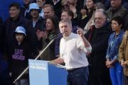 Otermín y Julián Álvarez participaron del multitudinario acto en apoyo a Cristina Kirchner