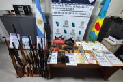 Desbarataron un búnker narco y descubrieron un arsenal de armas de guerra
