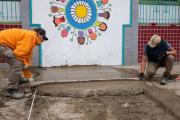 Avanzan las obras en escuelas de Lanús