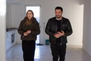 Balladares recorrió obras de vivienda en Villa Porá