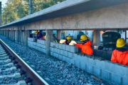 Almirante Brown retomó la construcción de la estación de la UNAB
