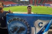 Un hincha de Temperley fue protagonista de la fiesta argentina en el Mundial