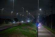 Almirante Brown avanza con la instalación de luces LED en las colectoras de Ruta 4