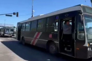 Protesta de colectiveros en Lomas de Zamora