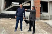 Cascallares recorrió los avances del nuevo edificio de la Escuela Secundaria N° 26 en Glew