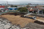 Avanzan las obras del nuevo polideportivo en el barrio La Maquinita