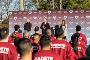 Julián Álvarez encabezó el acto de apertura de la escuela de Policía Municipal