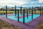 Inauguran el nuevo centro de calistenia del Parque Central Las Colonias