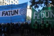 Trabajadores sostienen las medidas de fuerza por la Ley de Financiamiento Universitario