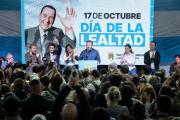 Otermín lideró un acto en el PJ local y acompanó a la militancia que apoyó a Cristina
