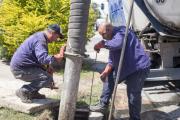 Intensifican la desobstrucción de sumideros ante las lluvias previstas