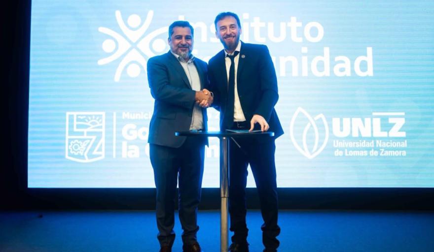 Otermín y Molea pusieron en marcha el Instituto Comunidad junto a la UNLZ